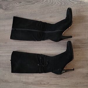 Black suede boots vintage Cole Haan